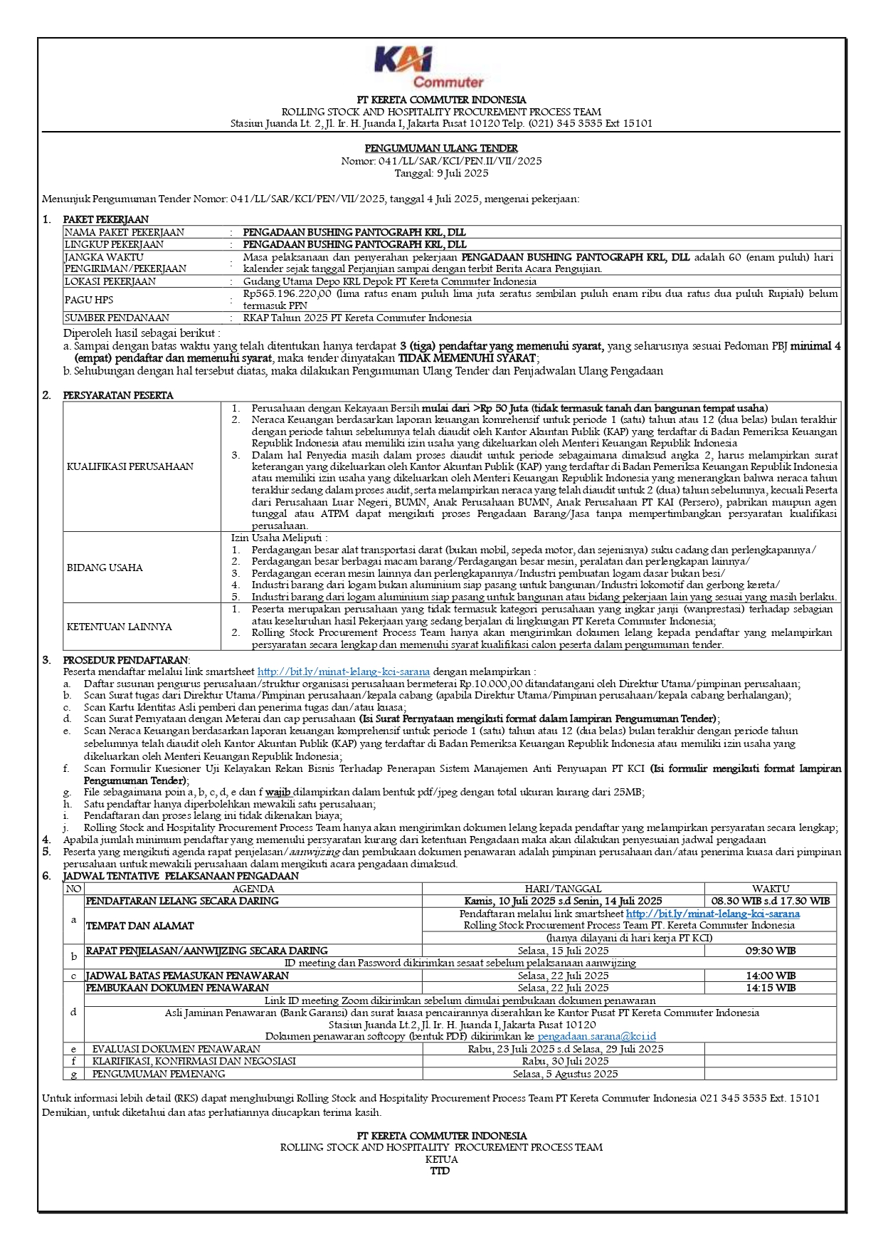 041 pen ii tender page 0001